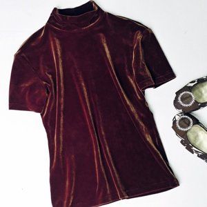 Victoria's Secret 💖 Velvet Mockneck Tee